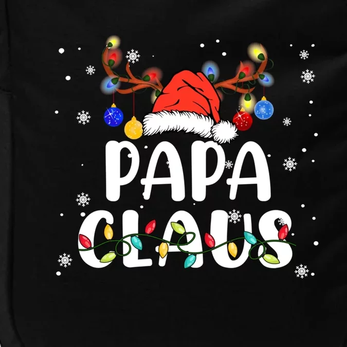 Papa Claus Santa Reindeer Xmas Lights Funny Family Christmas Gift Impact Tech Backpack