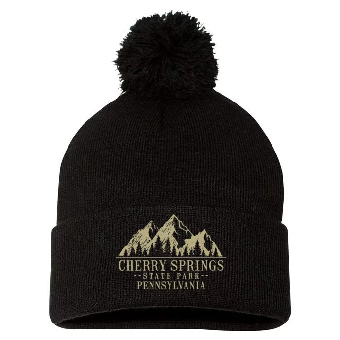 Pennsylvania Cherry Springs State Park Pom Pom 12in Knit Beanie