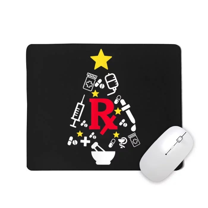 Pharmacy Christmas Tree Mousepad