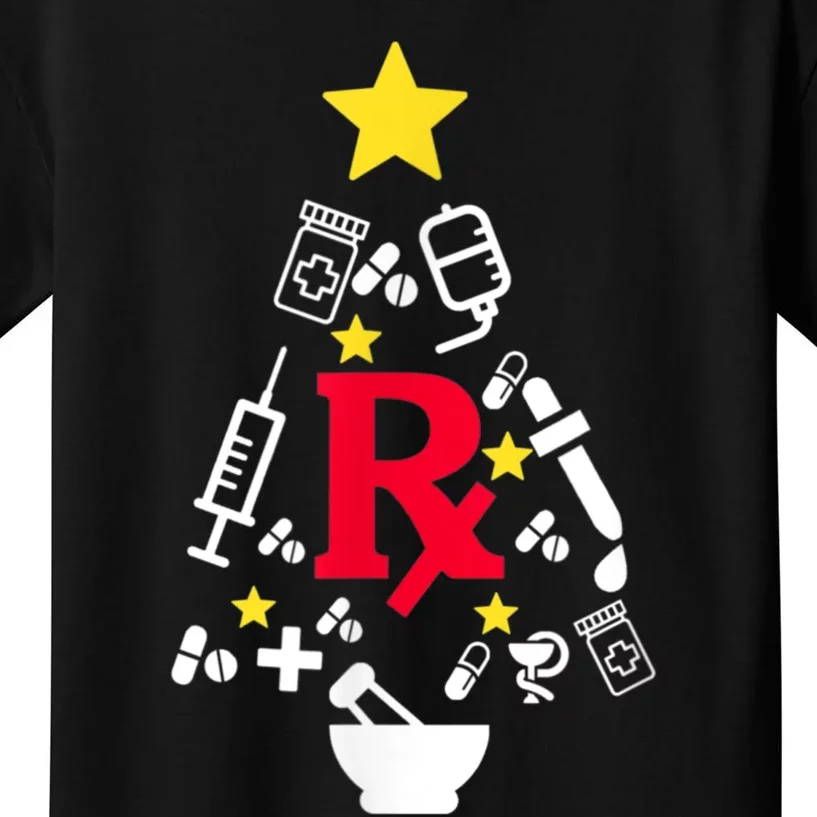 Pharmacy Christmas Tree Kids T-Shirt