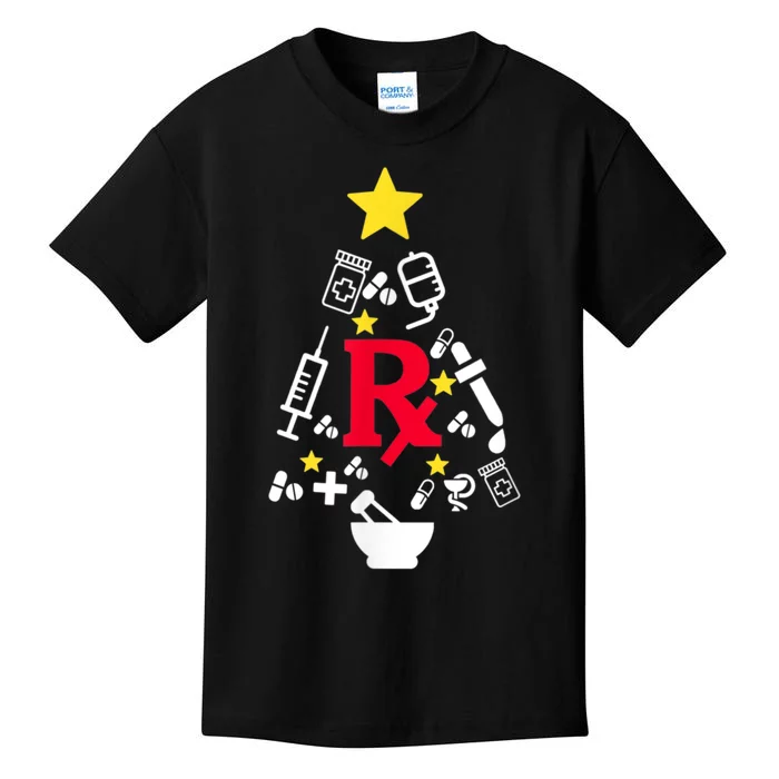 Pharmacy Christmas Tree Kids T-Shirt