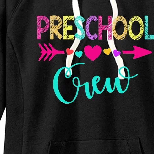 Preschool Crew Teacher 1st Day Of School Women's Fleece Hoodie