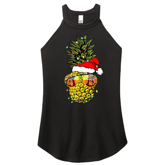 Pineapple Christmas Tree or Christmas in July Pineapple Women’s Perfect Tri Rocker Tank