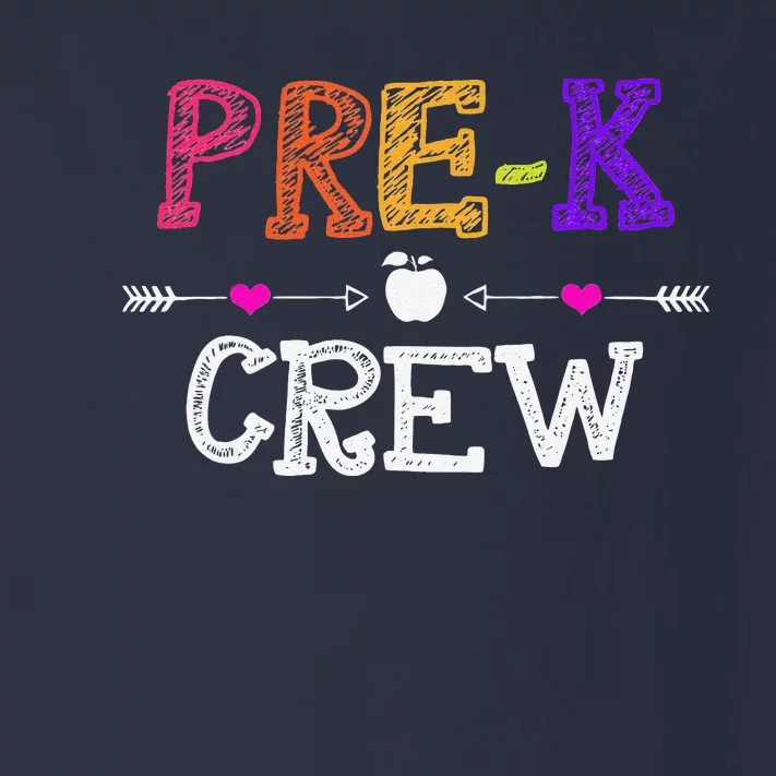 Prek Crew Teacher Funny First Day Of School Gift Toddler Long Sleeve Shirt