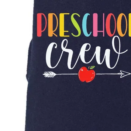 Preschool Crew Teacher Funny First Day Of School Doggie 3-End Fleece Hoodie