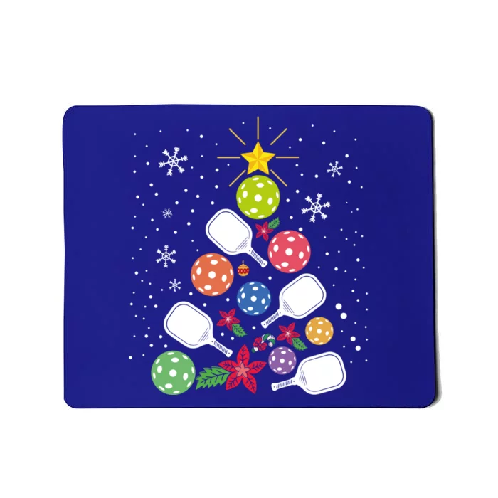 Pickleball Christmas Tree Santa Pickleball Xmas Lights Cute Gift Mousepad