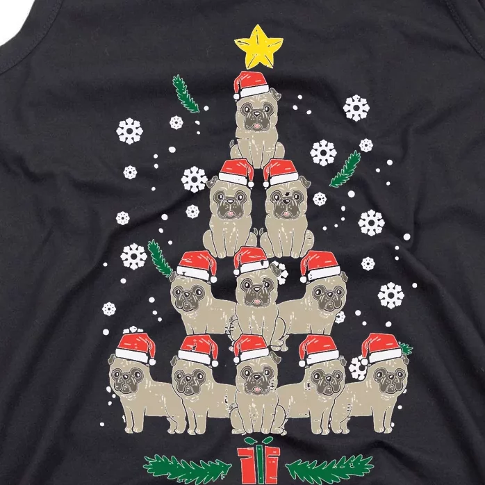 Pug Christmas Tree Dog Xmas Pjs Pajamas S Sweatshirt Tank Top