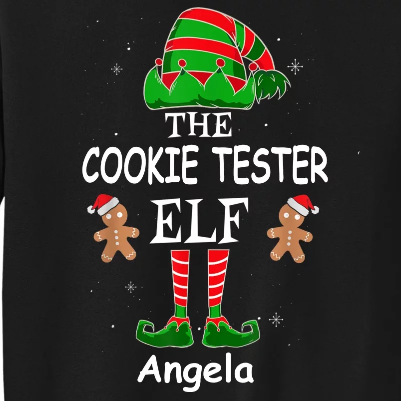 Personalized Cookie Tester Elf Family Matching Charismas Custom Name Sweatshirt