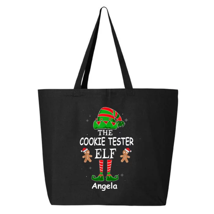 Personalized Cookie Tester Elf Family Matching Charismas Custom Name 25L Jumbo Tote