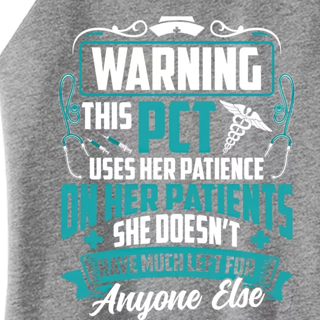 Patient Care Technician Pct Nurse Gift Women’s Perfect Tri Rocker Tank