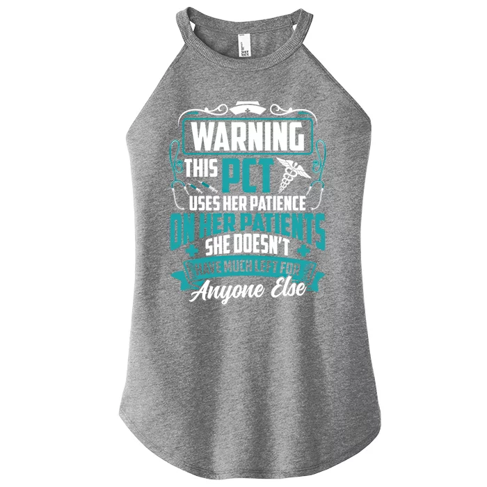 Patient Care Technician Pct Nurse Gift Women’s Perfect Tri Rocker Tank