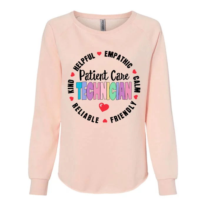 Patient Care Technician Appreciation Week Healthcare Workers Gift Womens California Wash Sweatshirt