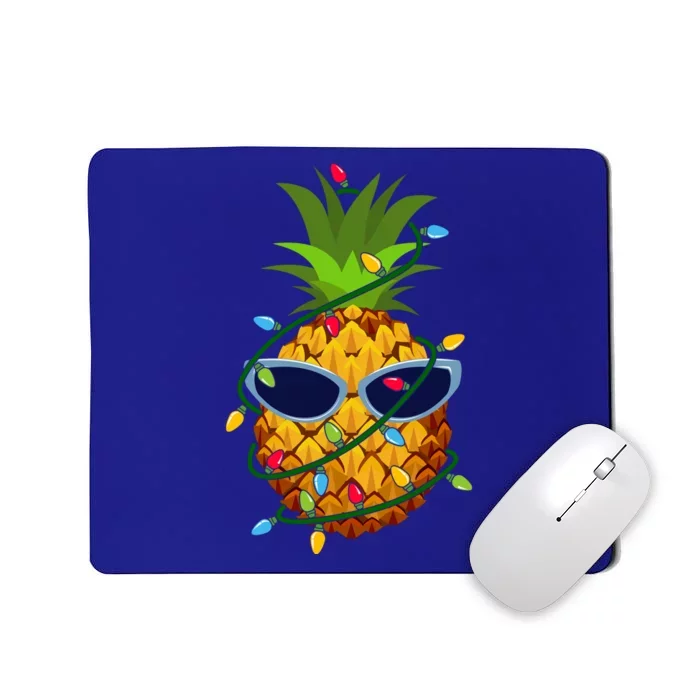 Pineapple Christmas Tree Lights Xmas Boys Sunglasses Mousepad