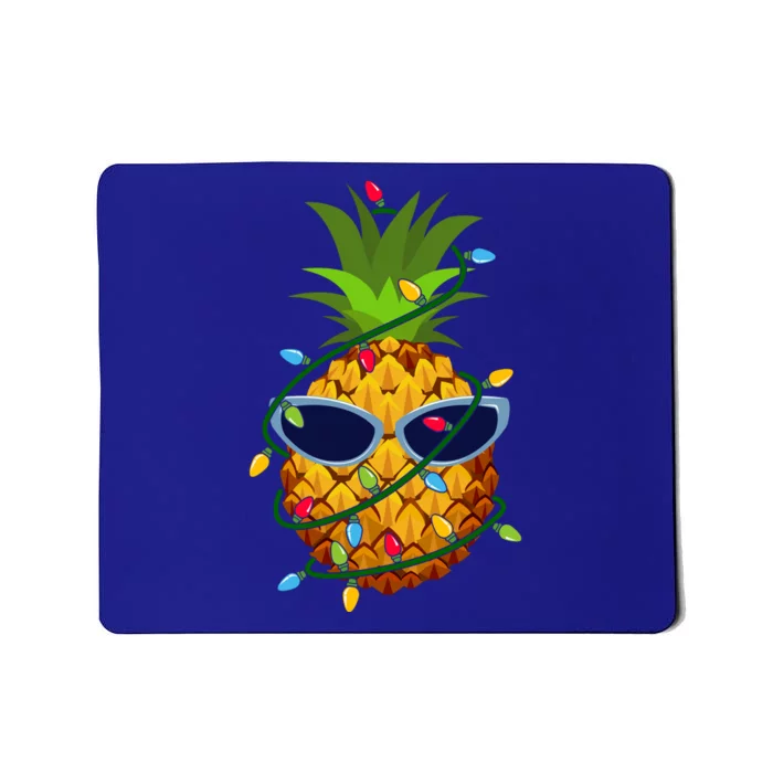 Pineapple Christmas Tree Lights Xmas Boys Sunglasses Mousepad