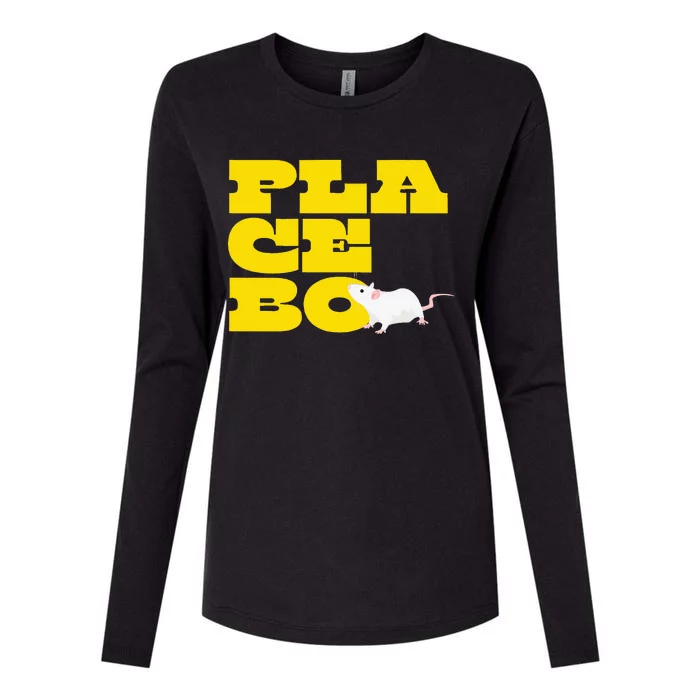 Placebo Clinical Trial Study Experiment Flowers Lab Rat Womens Cotton Relaxed Long Sleeve T-Shirt