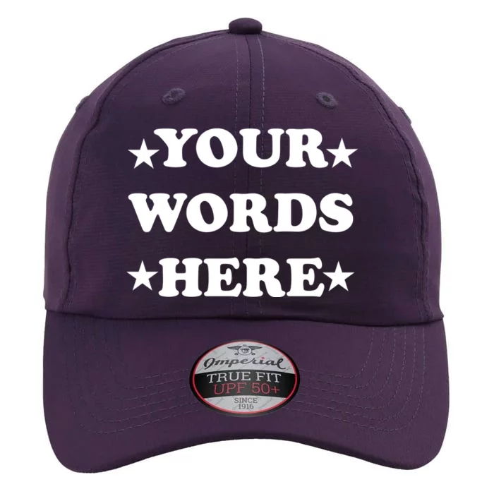 Personalized Custom Text Cute Retro Groovy Font The Original Performance Cap