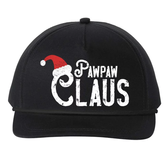 Pawpaw Claus Traditional Santa Matching Family Christmas Gift Snapback Five-Panel Rope Hat