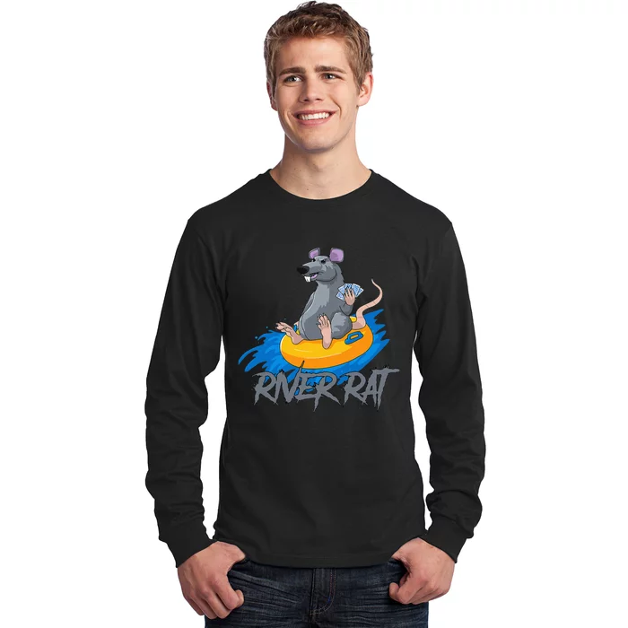 Poker Cards Texas Hold Em River Rat Casino Funny Long Sleeve Shirt