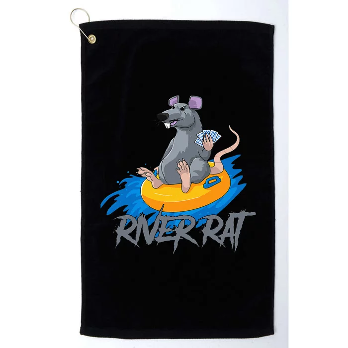 Poker Cards Texas Hold Em River Rat Casino Funny Platinum Collection Golf Towel