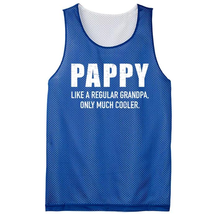 Pappy Cooler Than A Regular Grandpa Gift Mesh Reversible Basketball Jersey Tank