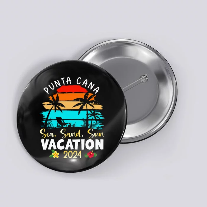 Punta Cana Trip 2024 Beach Vacation Summer Holliday Match Button