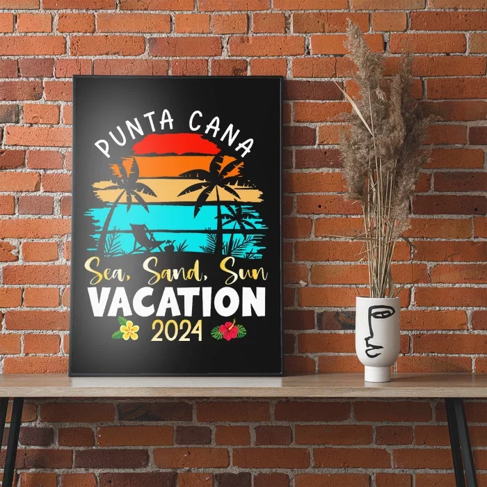 Punta Cana Trip 2024 Beach Vacation Summer Holliday Match Poster