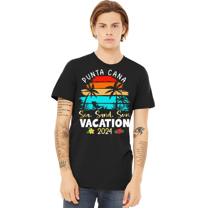 Punta Cana Trip 2024 Beach Vacation Summer Holliday Match Premium T-Shirt