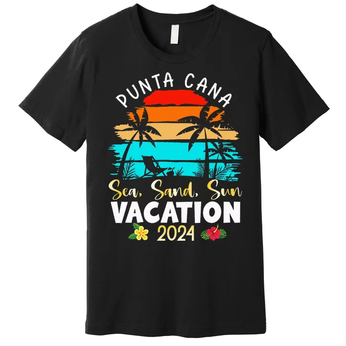 Punta Cana Trip 2024 Beach Vacation Summer Holliday Match Premium T-Shirt