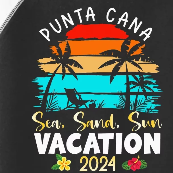 Punta Cana Trip 2024 Beach Vacation Summer Holliday Match Toddler Fine Jersey T-Shirt