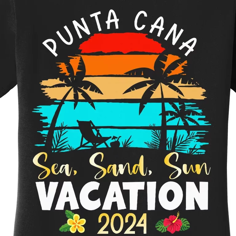 Punta Cana Trip 2024 Beach Vacation Summer Holliday Match Women's T-Shirt