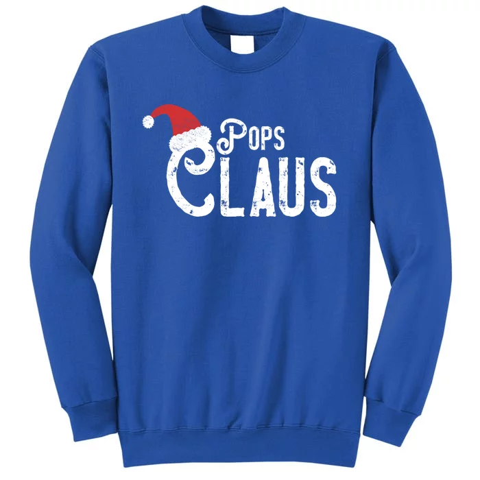 Pops Claus Traditional Santa Matching Family Christmas Gift Tall Sweatshirt