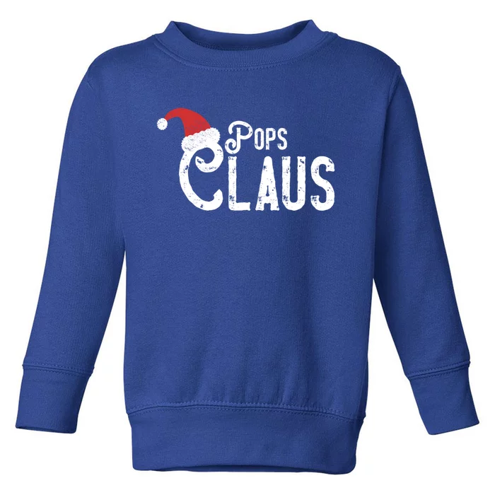 Pops Claus Traditional Santa Matching Family Christmas Gift Toddler Sweatshirt