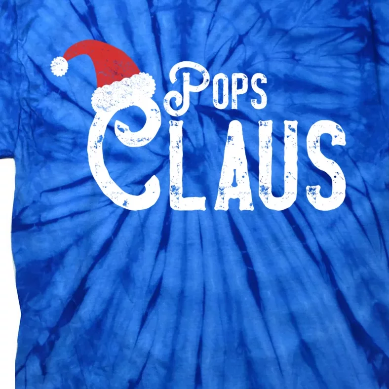 Pops Claus Traditional Santa Matching Family Christmas Gift Tie-Dye T-Shirt