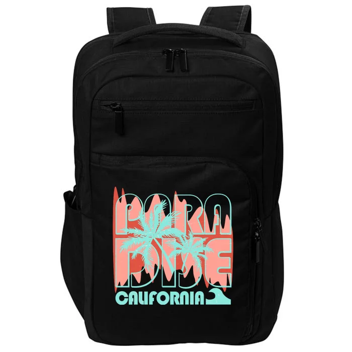 Paradise California Tropical Vacation Time Impact Tech Backpack