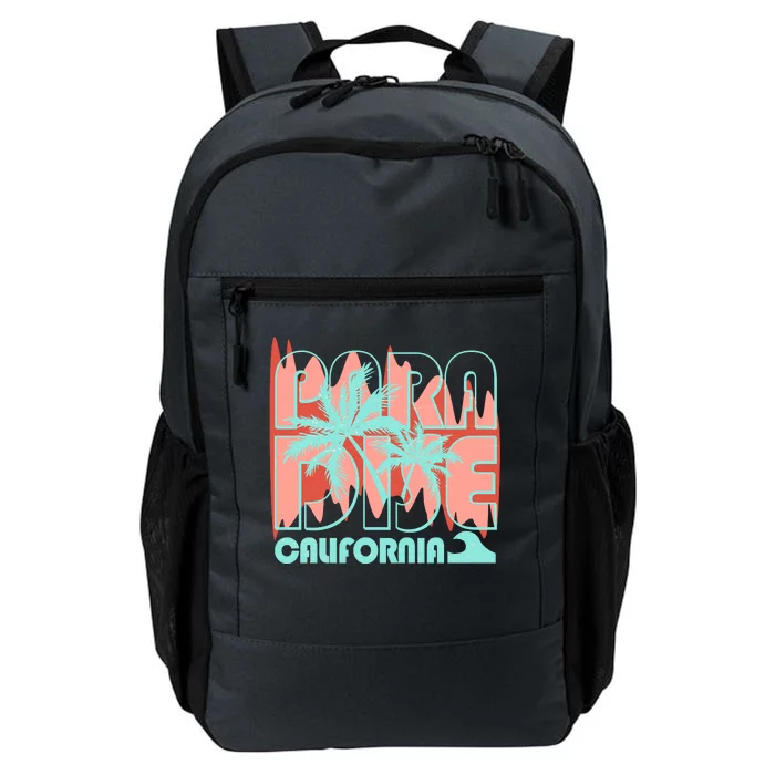 Paradise California Tropical Vacation Time Daily Commute Backpack