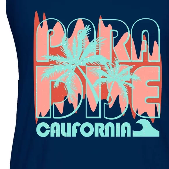 Paradise California Tropical Vacation Time Ladies Essential Flowy Tank