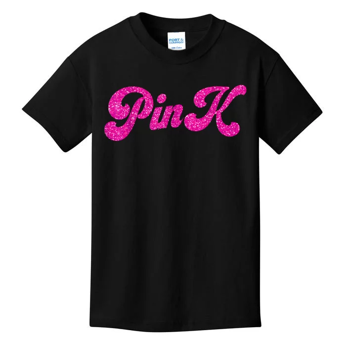 Pink Color Text For Summer Kids T-Shirt