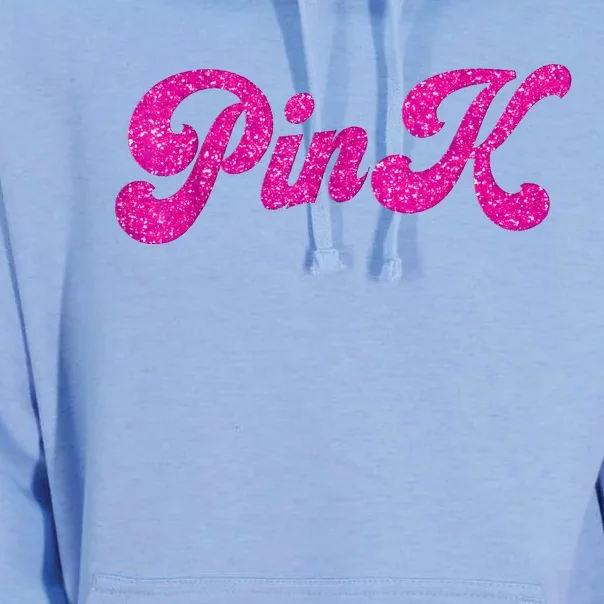 Pink Color Text For Summer Unisex Surf Hoodie