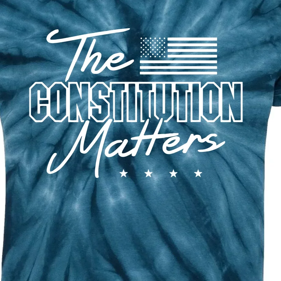 Political Conservative The Constitution Matters Kids Tie-Dye T-Shirt