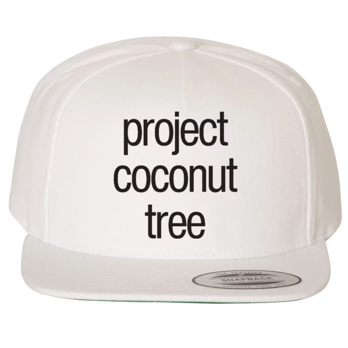 Project Coconut Tree Wool Snapback Cap