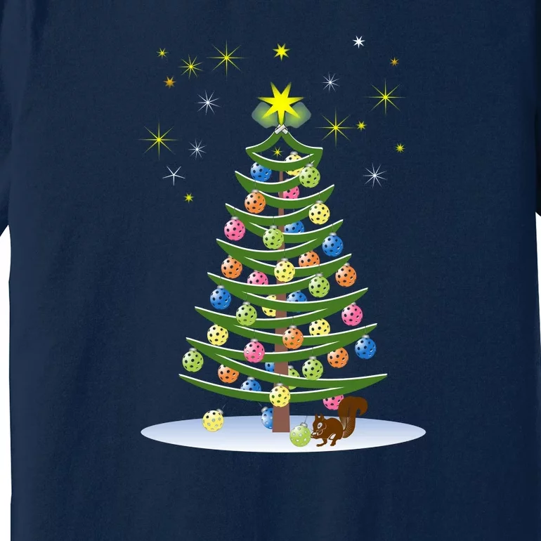 Pickleball Christmas Tree | Pickleball Holiday Gift | Christmas Tree | Holiday Premium T-Shirt