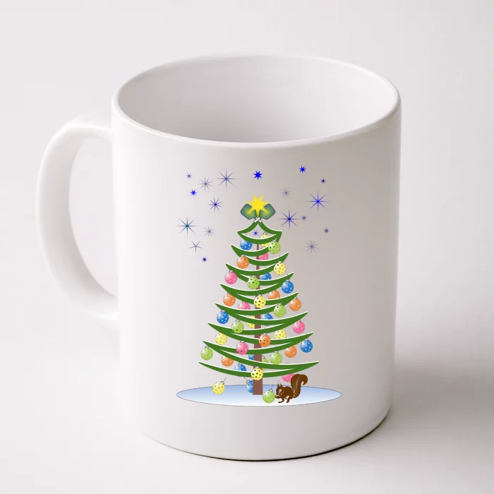 Pickleball Christmas Tree | Pickleball Holiday Gift | Christmas Tree | Holiday Front & Back Coffee Mug