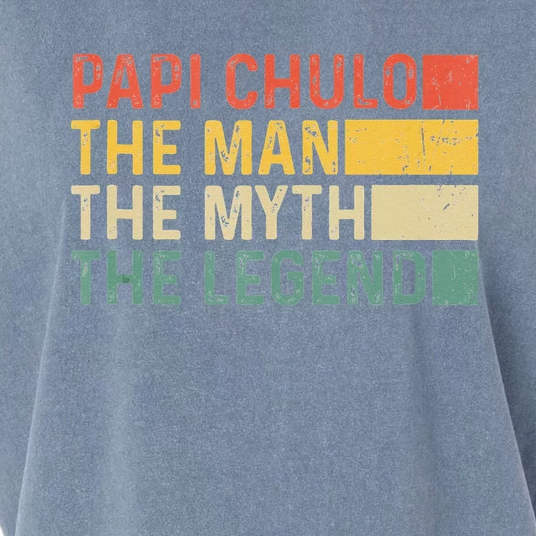 Papi Chulo The Man The Myth The Legend Gift For Papi Chulo Garment-Dyed Women's Muscle Tee