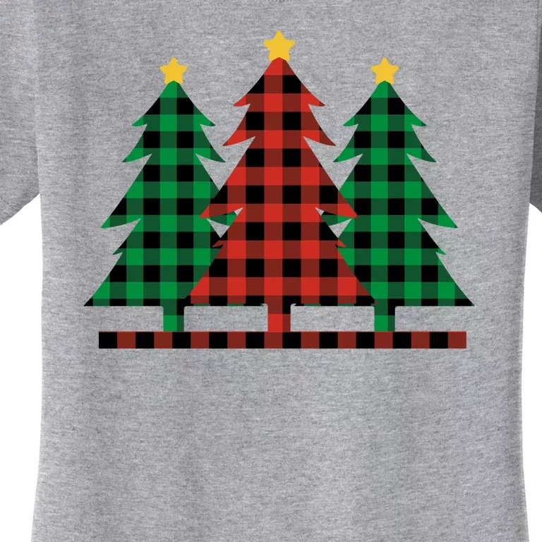 Plaid Christmas Tree Women's T-Shirt