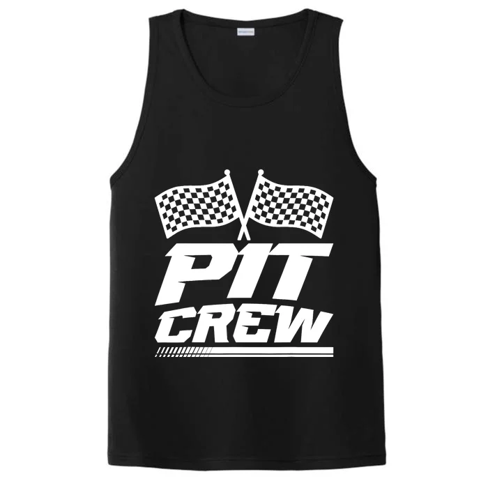 PIT CREW Track Racing Car Racing Lovers Family Matching Performance Tank