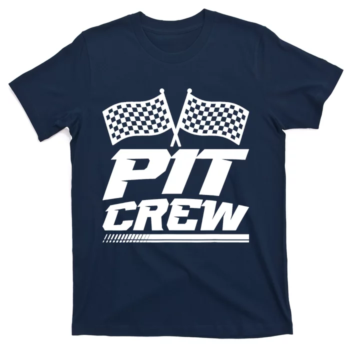 PIT CREW Track Racing Car Racing Lovers Family Matching T-Shirt