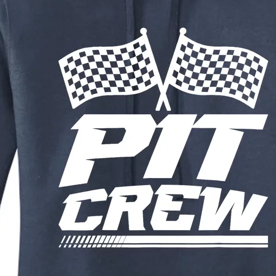 PIT CREW Track Racing Car Racing Lovers Family Matching Women's Pullover Hoodie