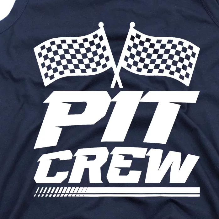 PIT CREW Track Racing Car Racing Lovers Family Matching Tank Top