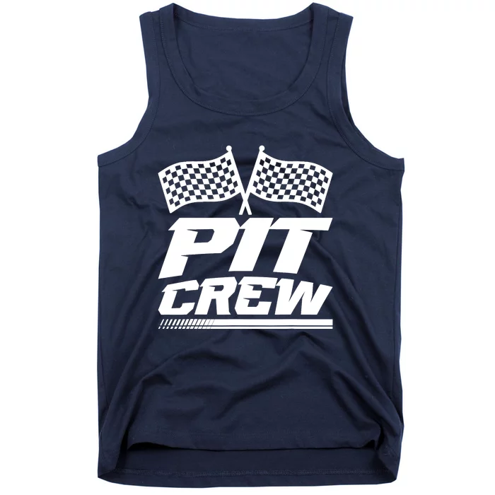 PIT CREW Track Racing Car Racing Lovers Family Matching Tank Top