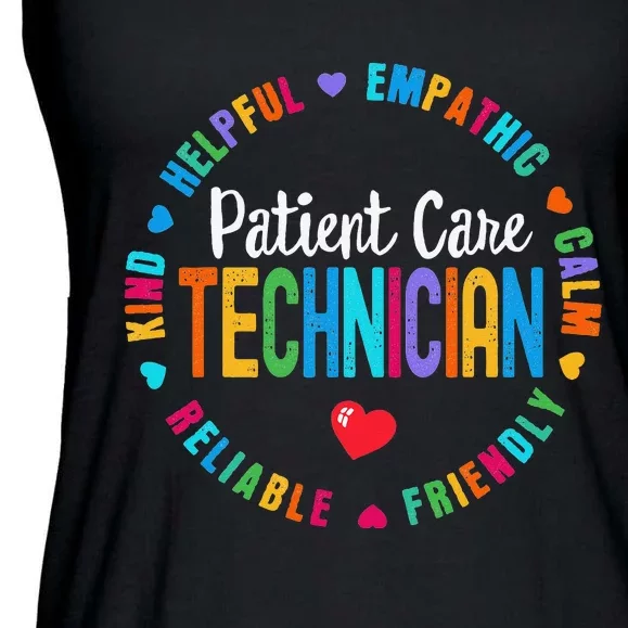 Patient Care Technician Appreciation Week healthcare workers Ladies Essential Flowy Tank